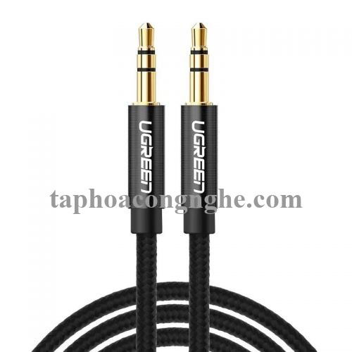 Ugreen 50360 0.5M màu Đen Cáp âm thanh 2 đầu 3.5mm dương AV112 30050360